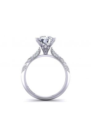Nature-Inspired Romantic  antique style floral unique Vine-inspired engagement ring 1510P-EP 