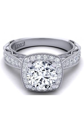 Nature-Inspired Unique Modern engagement ring setting WIST-1529-HJ 