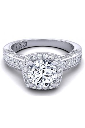  Pave Engagement Ring HEIR-1140-E 