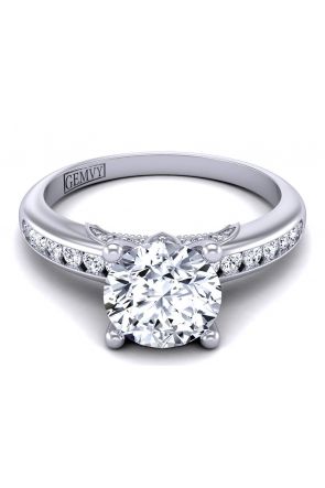  Stylish petite channel set diamond rings PR1470-3 