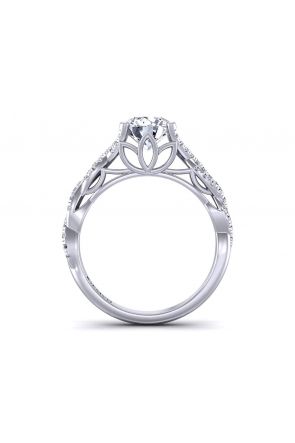 Infinity Double twisted shank diamond engagement ring Mariposa-SG 