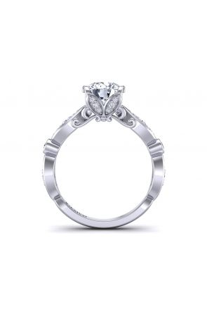 Nature-Inspired Bezel shank custom modern vintage style ring.PP-1247-A 