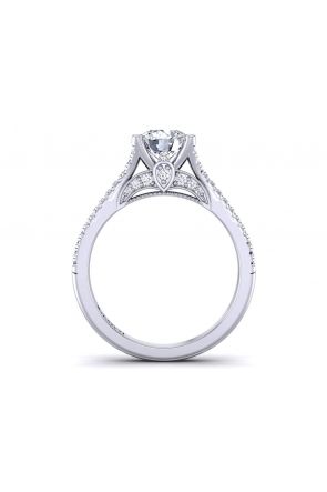  Double row split shank designer diamond engagement ring PR-1470CS-C 