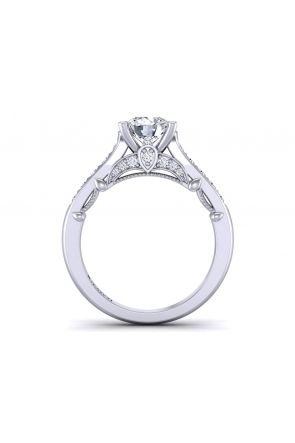  Elegant exquisite patterned pavé set diamond ring PRT-1470-TF 