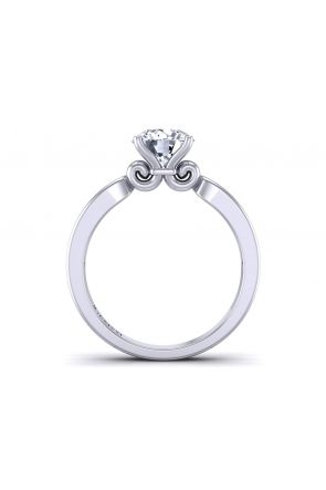 Modern Round custom channel set diamond engagement ring SW-1440-H 