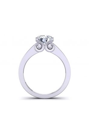  Modern minimalist wide band channel set 2.5mm engagement ring SW-1441-E 