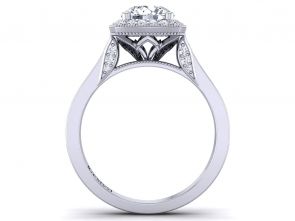 Cathedral Bold diamond band cathedral engagement setting HEIR-1476-C 