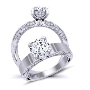  Bold solitaire detailed gallery  3.9mm engagement ring 1510SOL-A 