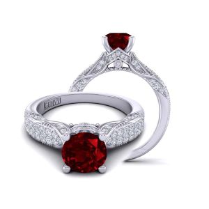  Micro  bold edwardian vintage inspired diamond ring RBY-HEIR-1140S-ES 