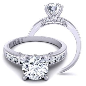  Minimalist simple designer diamond engagement ring PR1470-8 