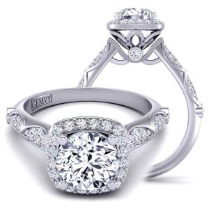  Intricate flower inspired halo setting  TLP-1200H-JH 