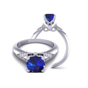  Unique band designer sapphire engagement ring with exquisite solitaire prong design SPH-TLP-1200S-DS 