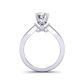 Artisan solitaire 3-stone engagement 2.9mm ring 1200SOL-D