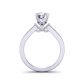 Detailed solitaire 3-stone engagement 2.5mm ring 1200SOL-E