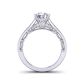 Grand 4-prong solitaire sleek cathedral 2.8mm engagement ring 1470SOL-G