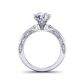 3-stone solitaire minimalist contemporary 2.8mm engagement ring 1510T-F
