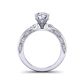 Oval-cut solitaire unique vintage inspired 2.9mm engagement ring 1510T-J