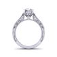 Round diamond gallery one-of-a-kind solitaire 3mm engagement ring 1529SOL-A