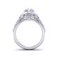 Art Nouveau Style Nature inspired diamond engagement ring AUTM-1317H-BH