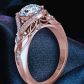 Eye-catching one-of-a-kind designer halo 2.9mm engagement ring AUTM-1317H-NH