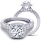  Two row surface pavé  bold vintage ring HEIR-1140-F 