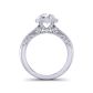 Two row surface pavé bold vintage ring HEIR-1140-F