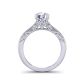 Princess cut channel set engagement ring HEIR-1140S-JS