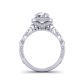 Art Deco Style halo diamond engagement ring HEIR-1345-HE