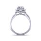 Heirloom antique style halo diamond engagement ring HEIR-1345-HG