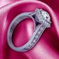 Bold diamond band cathedral engagement setting HEIR-1476-C