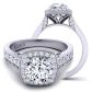  Bold diamond band cathedral engagement ring setting HEIR-1476-C 
