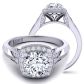  Unique vintage inspired modern halo diamond engagement ring HEIR-1476-L 