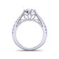 Split shank u-cut pavé cathedral diamond engagement ring Mariposa-SB