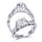 Double twisted shank diamond engagement ring Mariposa-SG 