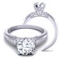  Petite modern design diamond engagement anniversary ring PR-1470-E 