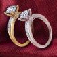 Princess channel set diamond engagement ring PR-1470-J 