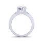 Modern Swan inspired Minimalist diamond engagement ring  SW-1070-C