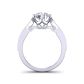 Modern vintage style pavé set diamond engagement ring SW-1437-F