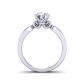 Round custom channel set diamond engagement ring SW-1440-H