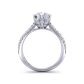 Luxury curvy micro-pavé cathedral style eight-prong 2.8mm setting SW-1450-E