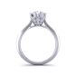 Petite channel set one-of-a-kind diamond engagement ring SW-1450-J