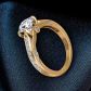 Custom designed Princess channel set diamond engagement ring SWAN-1436-D 