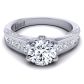  Wide-band Princess cut channel set Engagement Ring SWAN-1436-E 