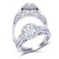 One-of-a-kind nature inspired halo diamond setting TEND-1180-HH 