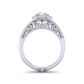 Exquisitely designed split shank halo diamond setting TEND-1180-HL