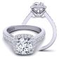  Round 1-3 carat modern round diamond ring setting TLP-1200H-EH 