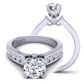  3.6mm round channel-set modern diamond engagement ring setting TLP-1200S-GS 