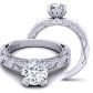  Artistic pavé  and bezel designer diamond engagement ring WIST-1510S-LS 