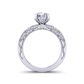 Princess cut channel set modern designer diamond ring WIST-1510S-PS