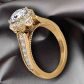 Milgrain floral halo custom diamond engagement ring WIST-1517-A 